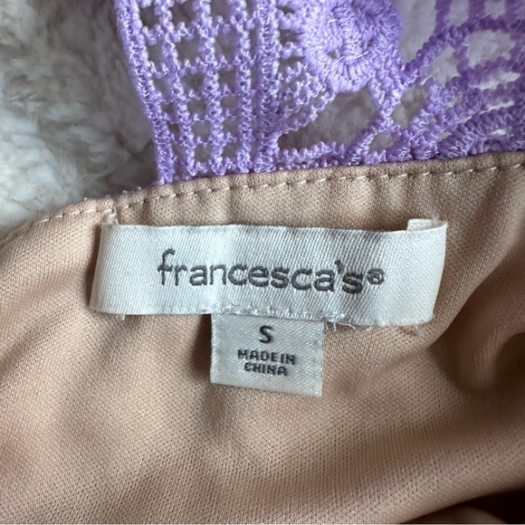 Francesca's Collection | Eloise Lace open back dress Lavender | Size Small - Picture 9 of 12
